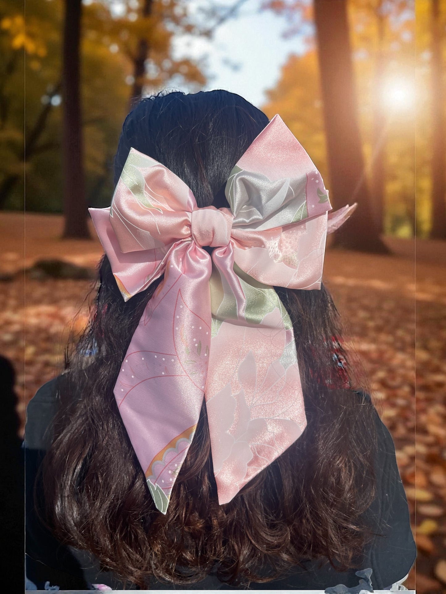 Satin Polyester Hair Bow with Barrette Clip – Elegant & Comfortable