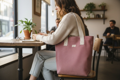 Medium Corduroy Zipped Tote Bag
