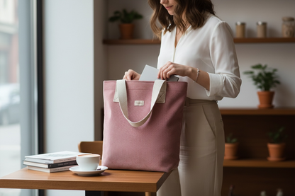 Medium Corduroy Zipped Tote Bag