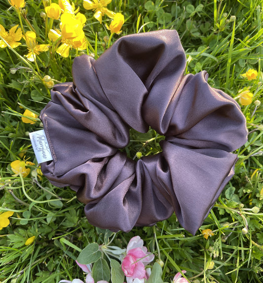 Brown Scrunchie